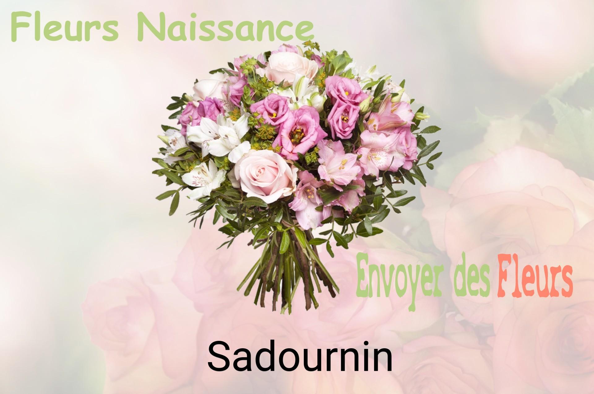 Bouquet de fleurs de naissance livré à Sadournin